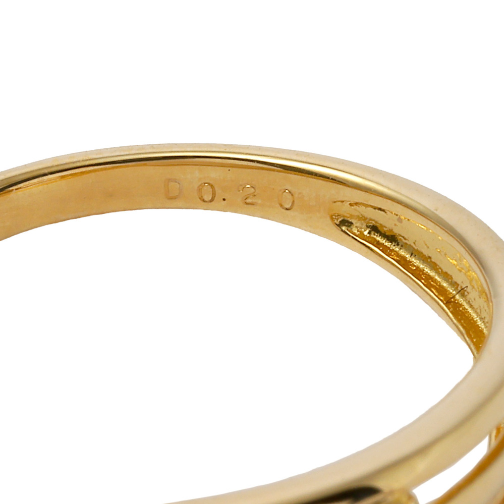 K18イエローゴールド ダイヤモンド リング J373954 | ユキザキセレクト