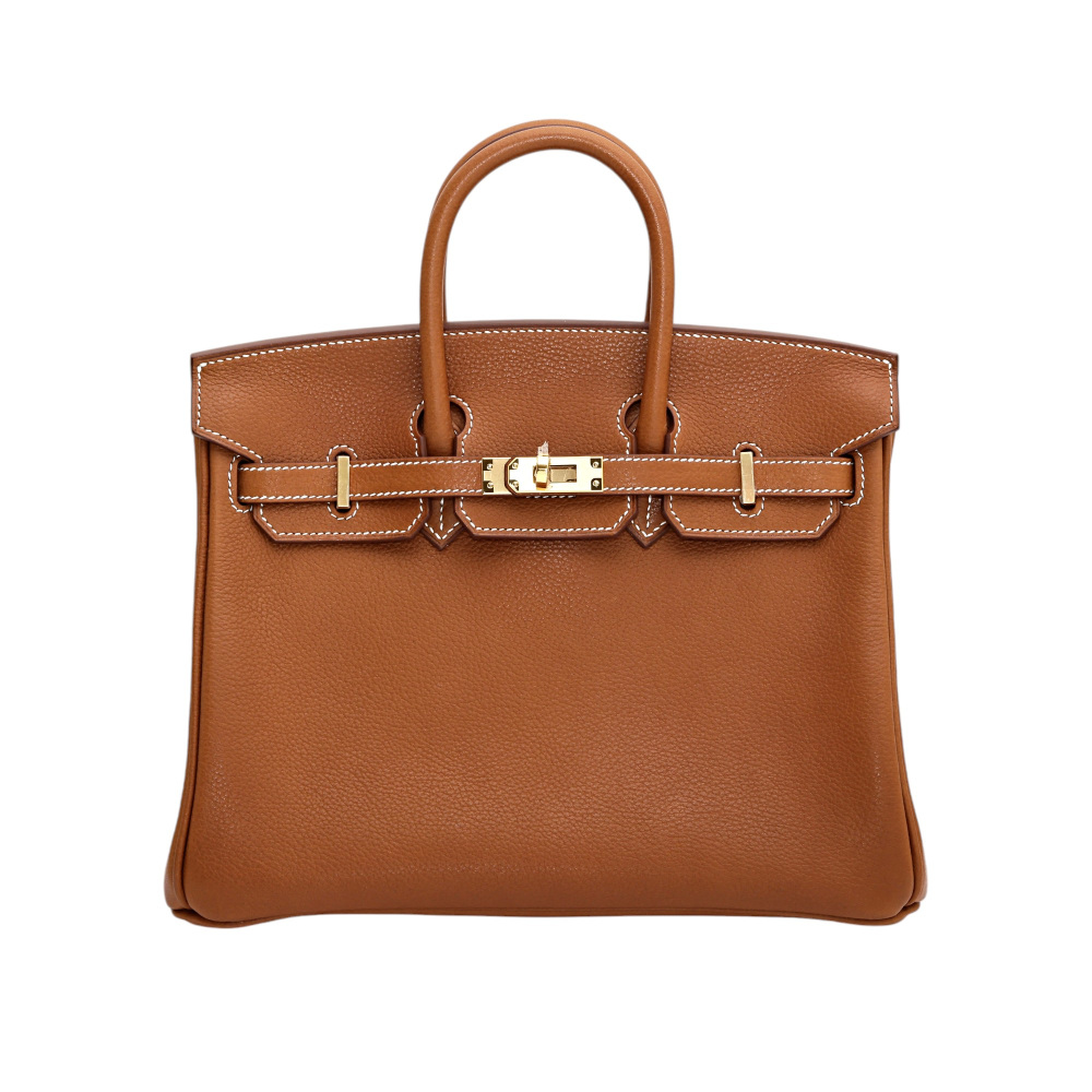 未使用] エルメス バーキン25 バラニアフォーブル ゴールド イエロー