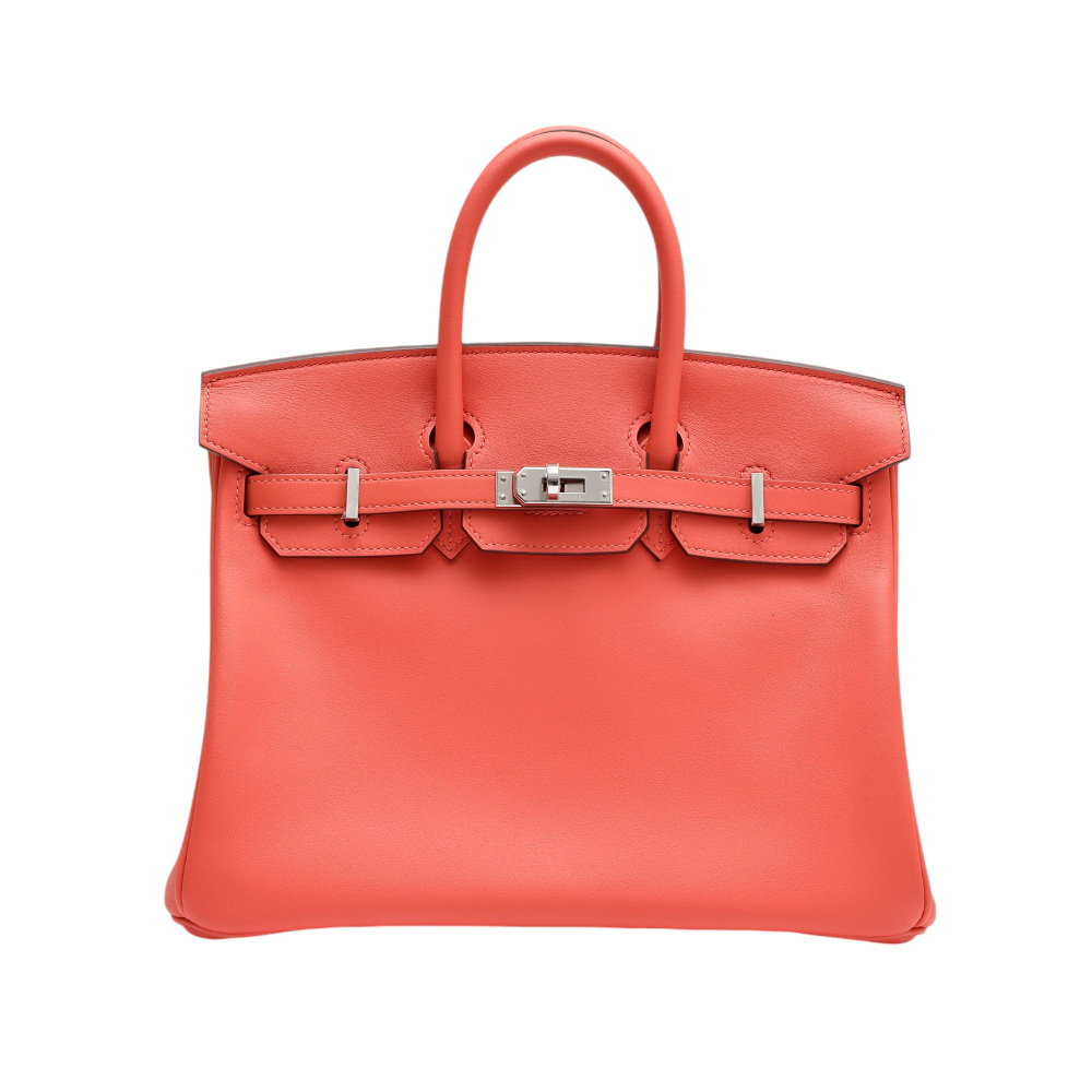 未使用] エルメス バーキン25 スイフト オレンジフィールド シルバー