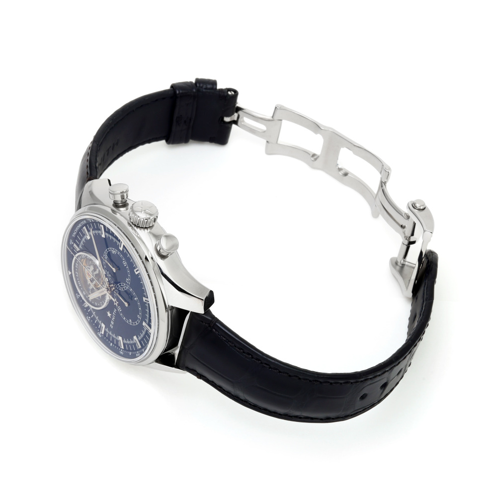 新品] ゼニス エル・プリメロ 032280403521C714ブラック ステンレス