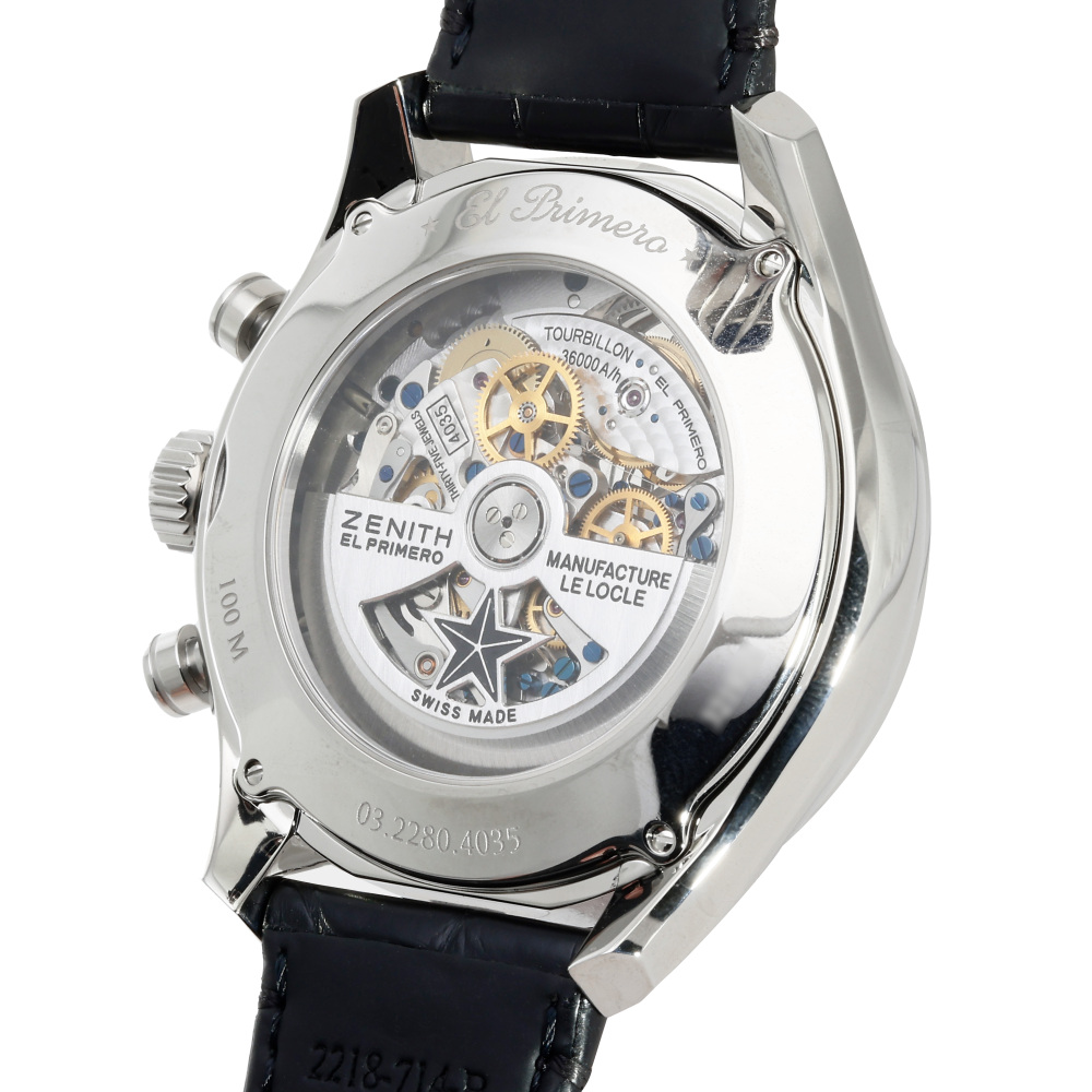 新品] ゼニス エル・プリメロ 032280403521C714ブラック ステンレス