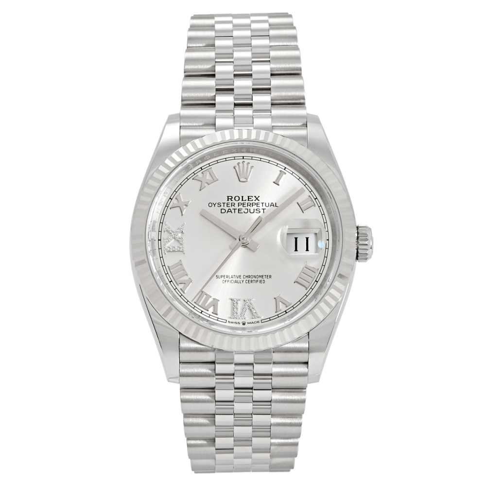新品] ロレックス デイトジャスト 126234.SVRMVIXIDJシルバーローマ
