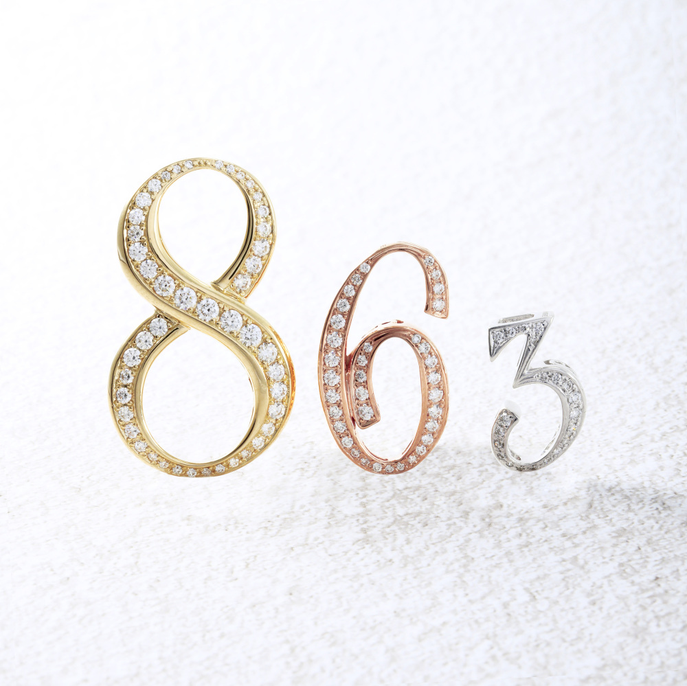 新品] ユキザキ ノンブル ナンバーペンダントトップ【6】Mサイズ【正規