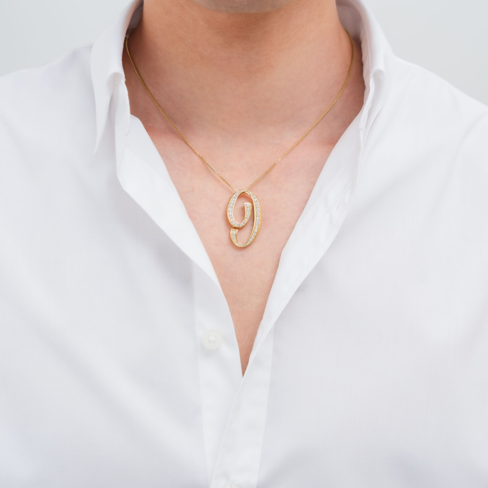 新品] ユキザキ ノンブル ナンバーペンダントトップ【9】Lサイズ【正規