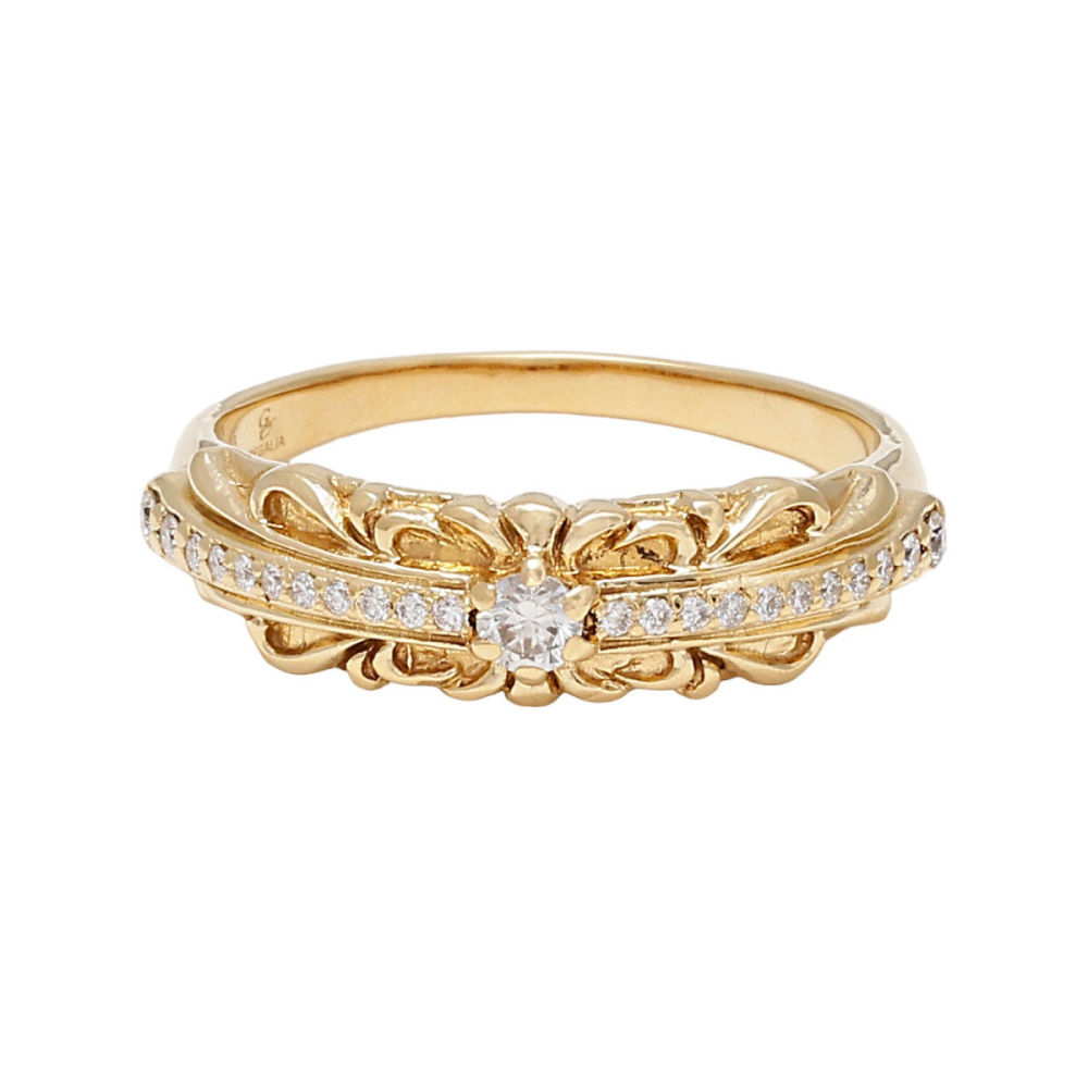 新品] ユキザキ レガリア イエローゴールド ダイヤモンド リング