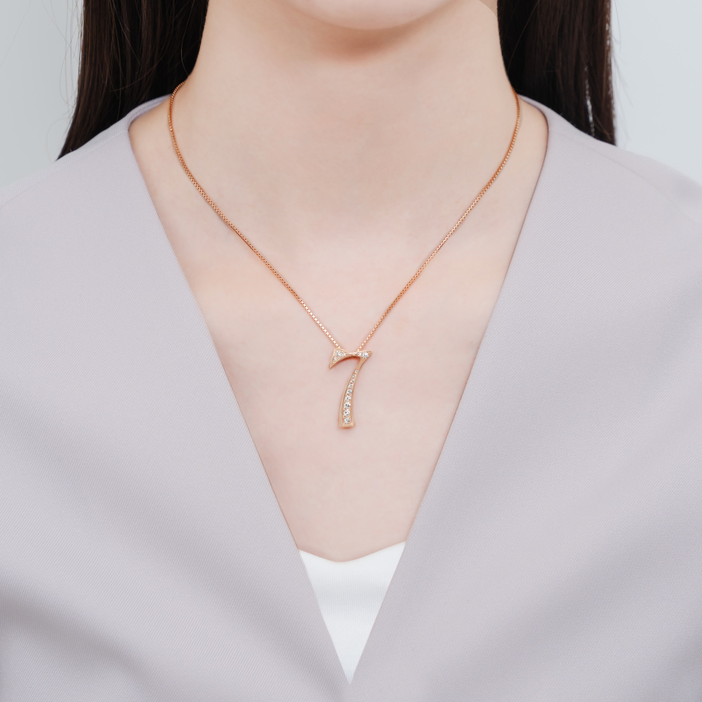 新品] ユキザキ ノンブル ナンバーペンダントトップ【7】Mサイズ【正規