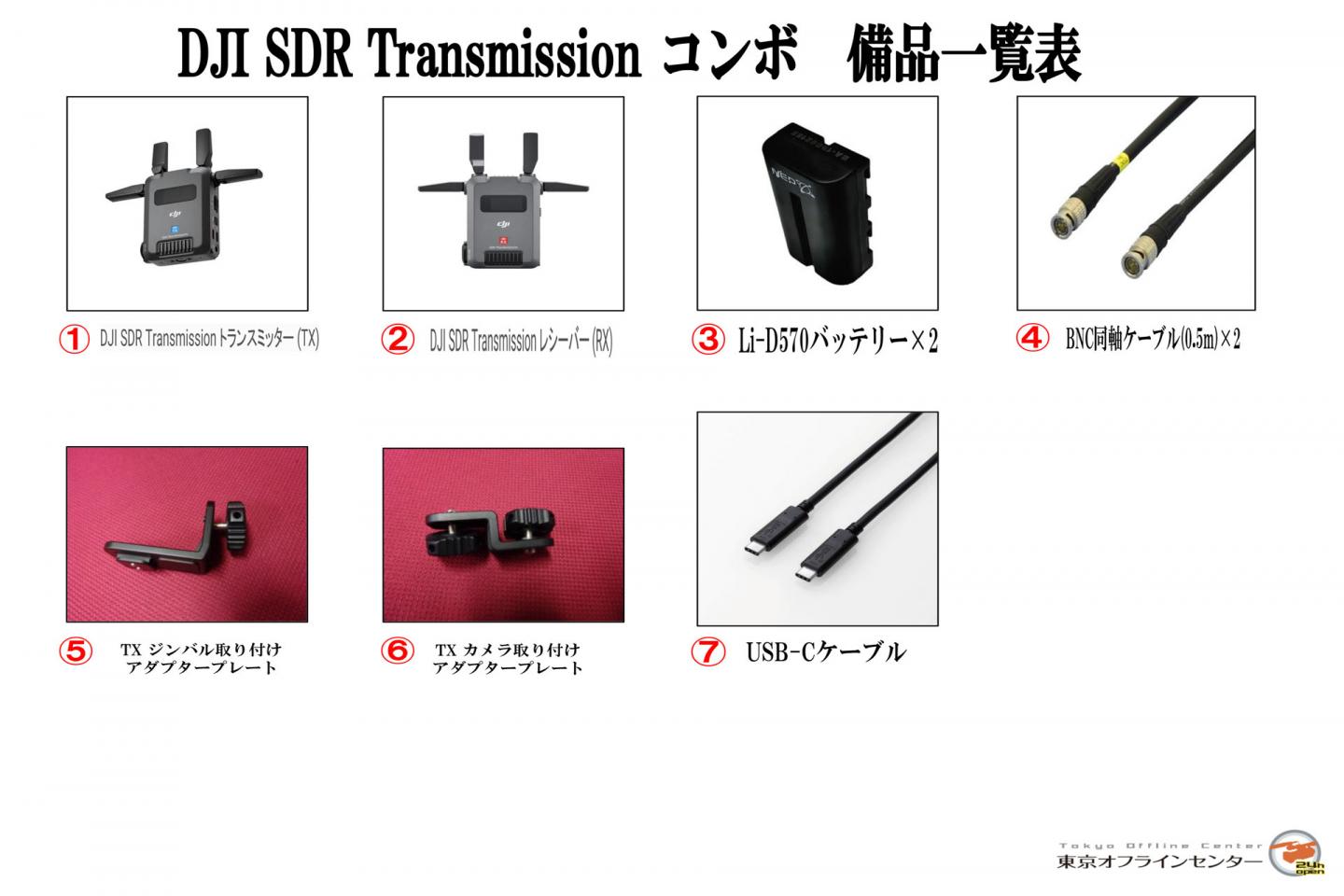 DJI SDR Transmissionコンボ｜撮影機材レンタルからEDIT・MA作業まで24