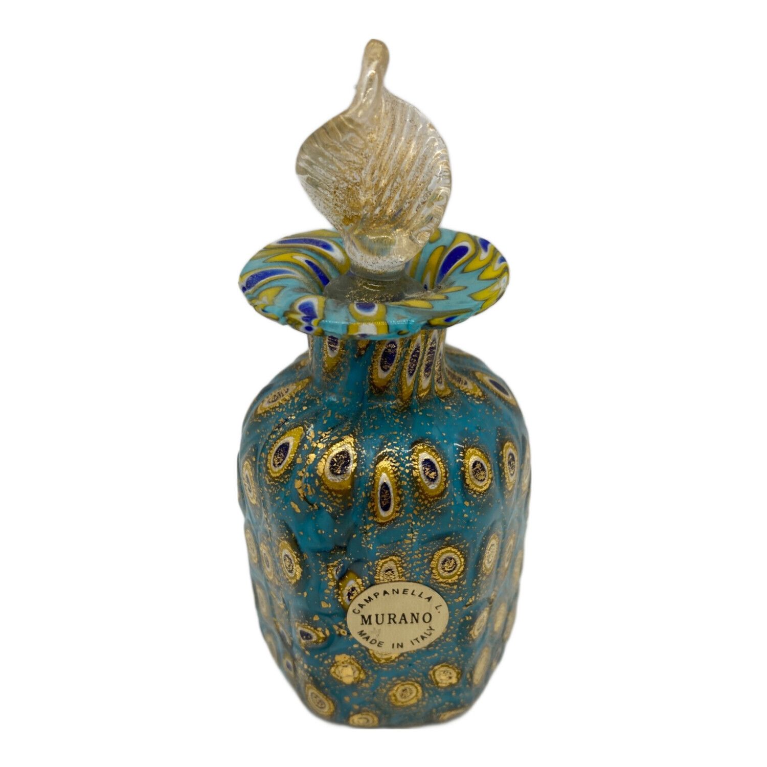 MURANO(ムラーノ) パヒュームボトル ブルー ベネチアンガラス 香水瓶