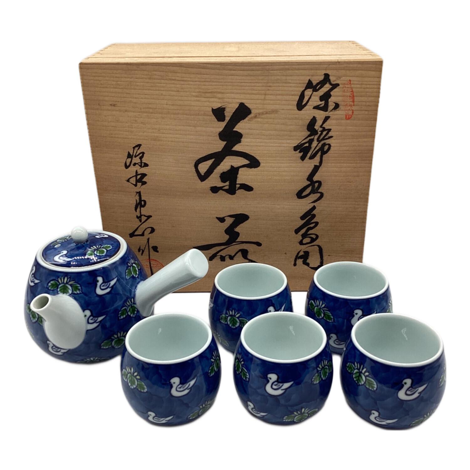 源右衛門窯 (ゲンエモンガマ) 茶器セット 染錦水鳥図｜トレファクONLINE
