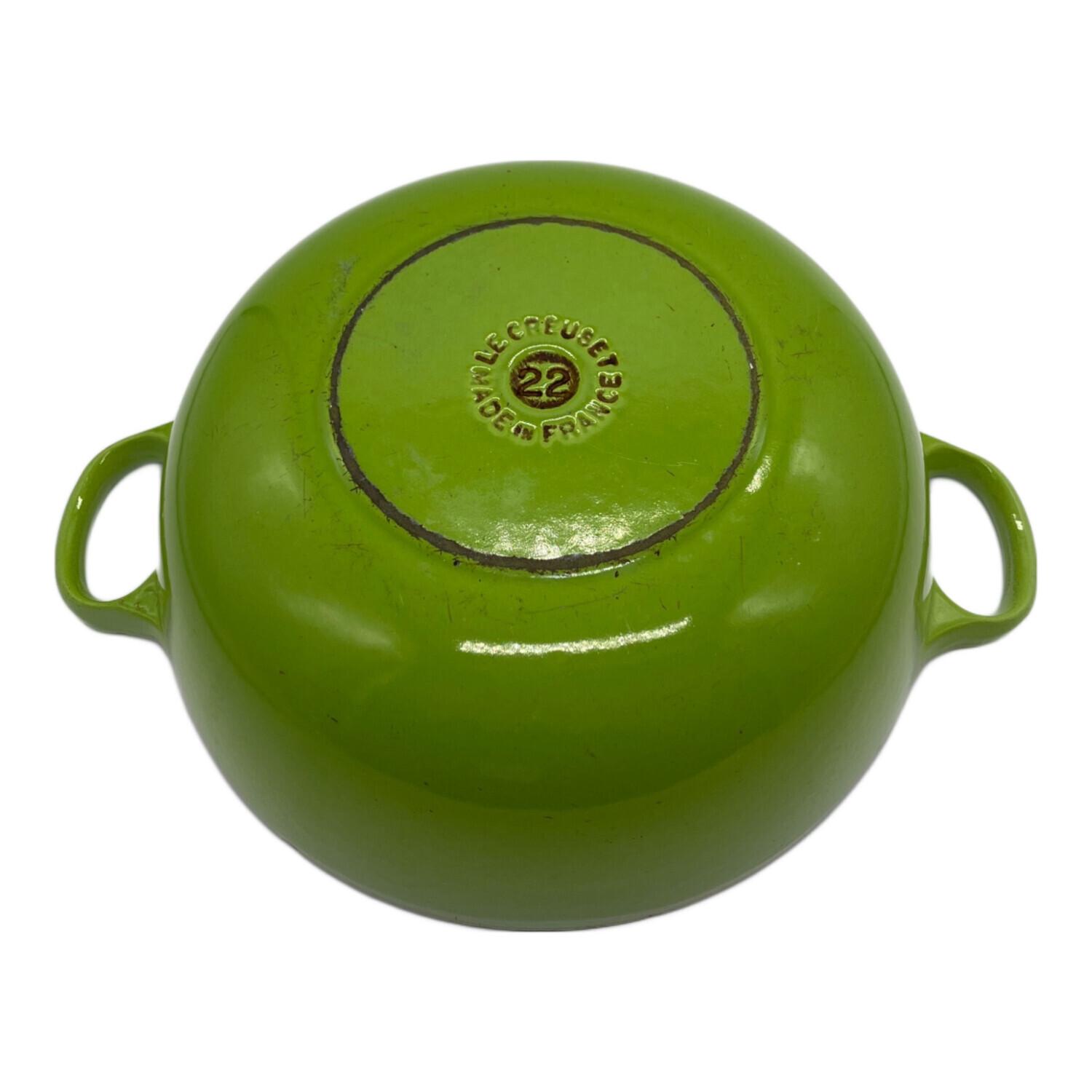 LE CREUSET (ルクルーゼ) 鍋 SIZE 22cm ライトグリーン マルミット22