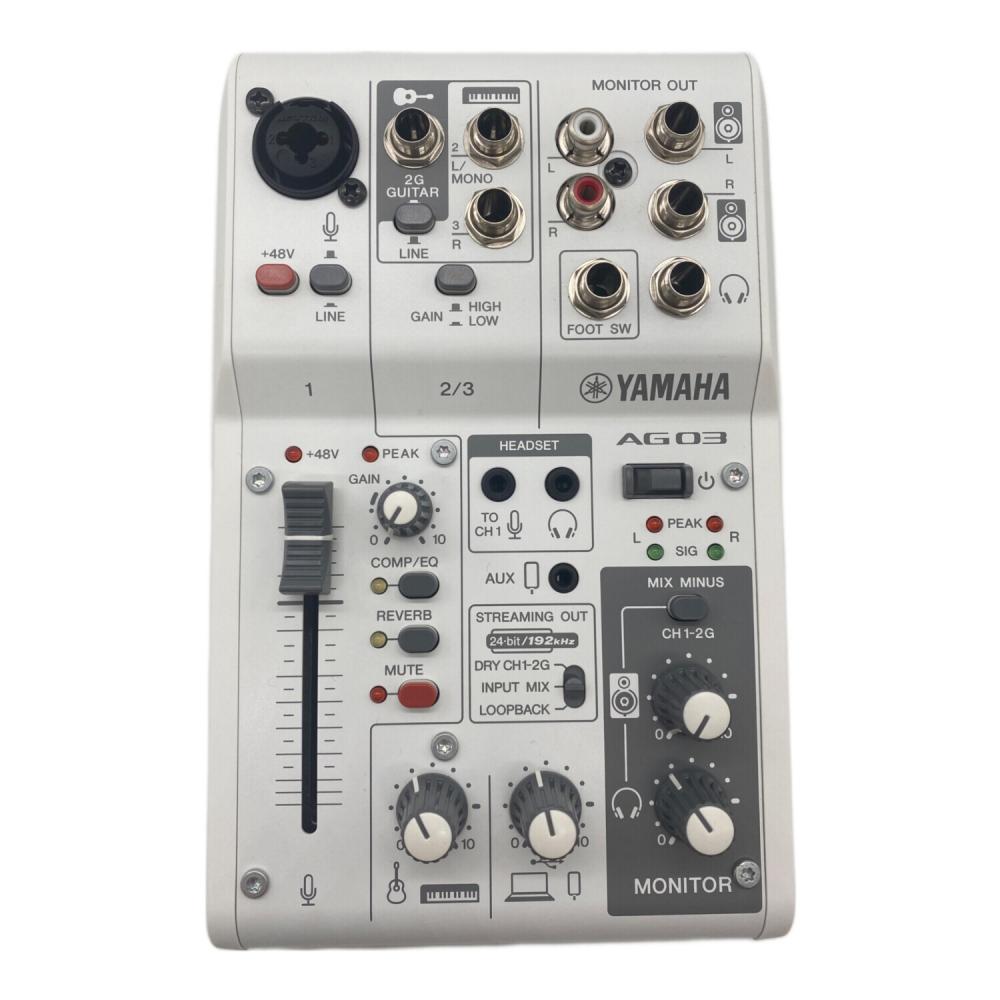 YAMAHA (ヤマハ) オーディオインターフェイス AG03 MK2｜トレファクONLINE