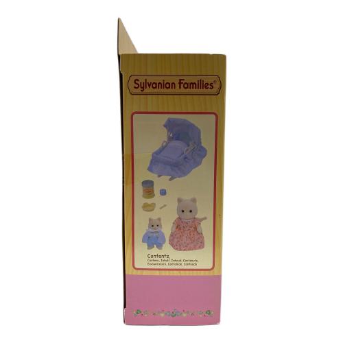 EPOCH (エポック) 海外版 クリームネコのお母さん赤ちゃん&ゆりかご