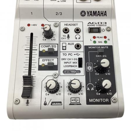 YAMAHA (ヤマハ) ライブストリーミングミキサー 通電確認のみ AG03