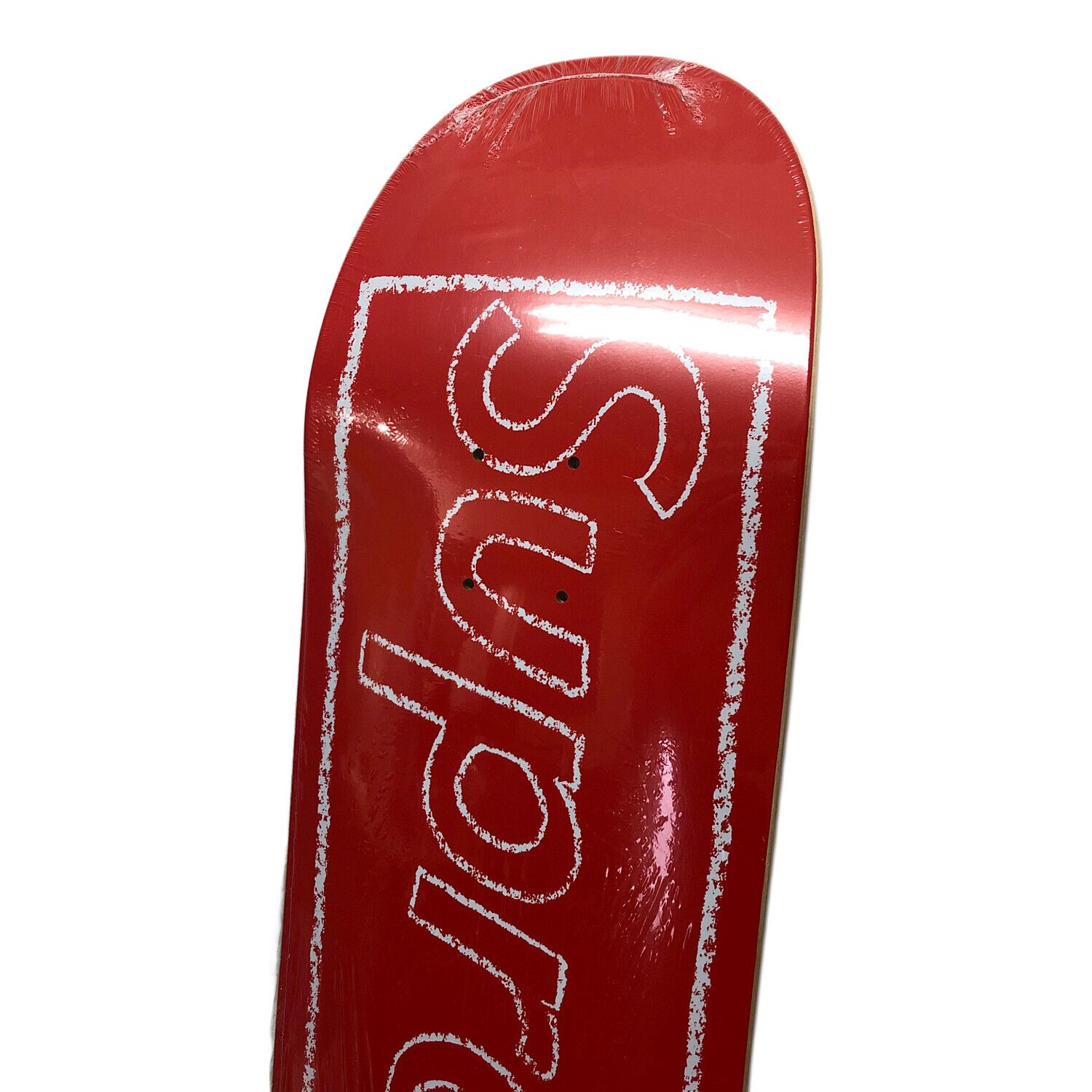 SUPREME (シュプリーム) スケートボード レッド Chalk Logo Skateboard