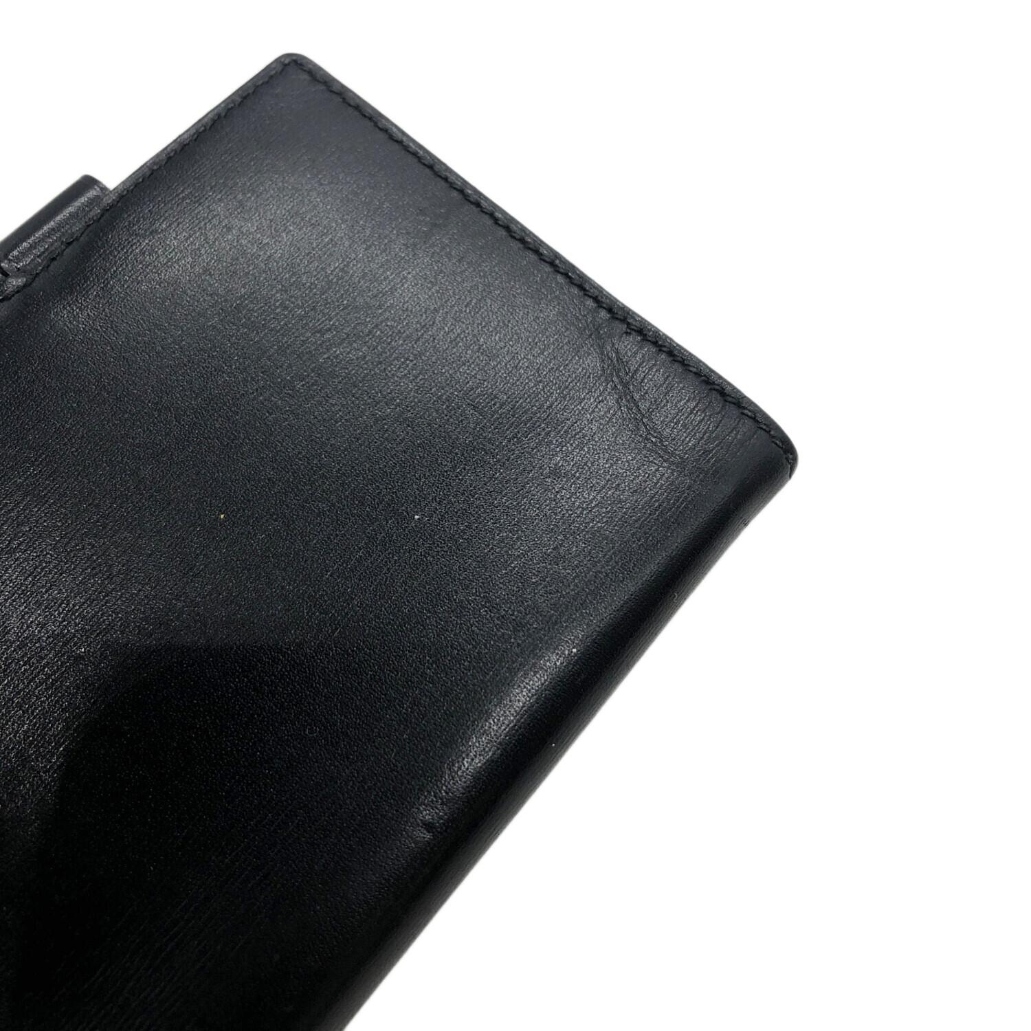 HERMES (エルメス) 手帳カバー ブラック ペン付き アジェンダPM ◎C