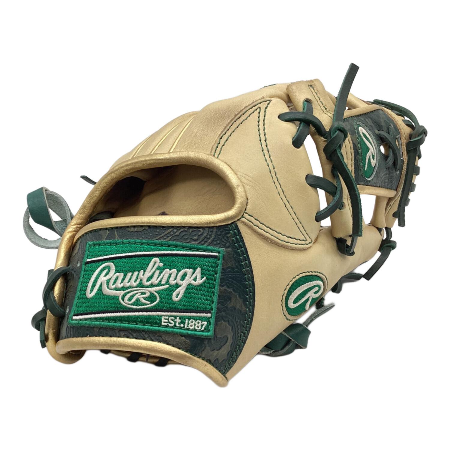 RAWLINGS (ローリングス) 軟式グローブ ベージュ×グリーン 内野用