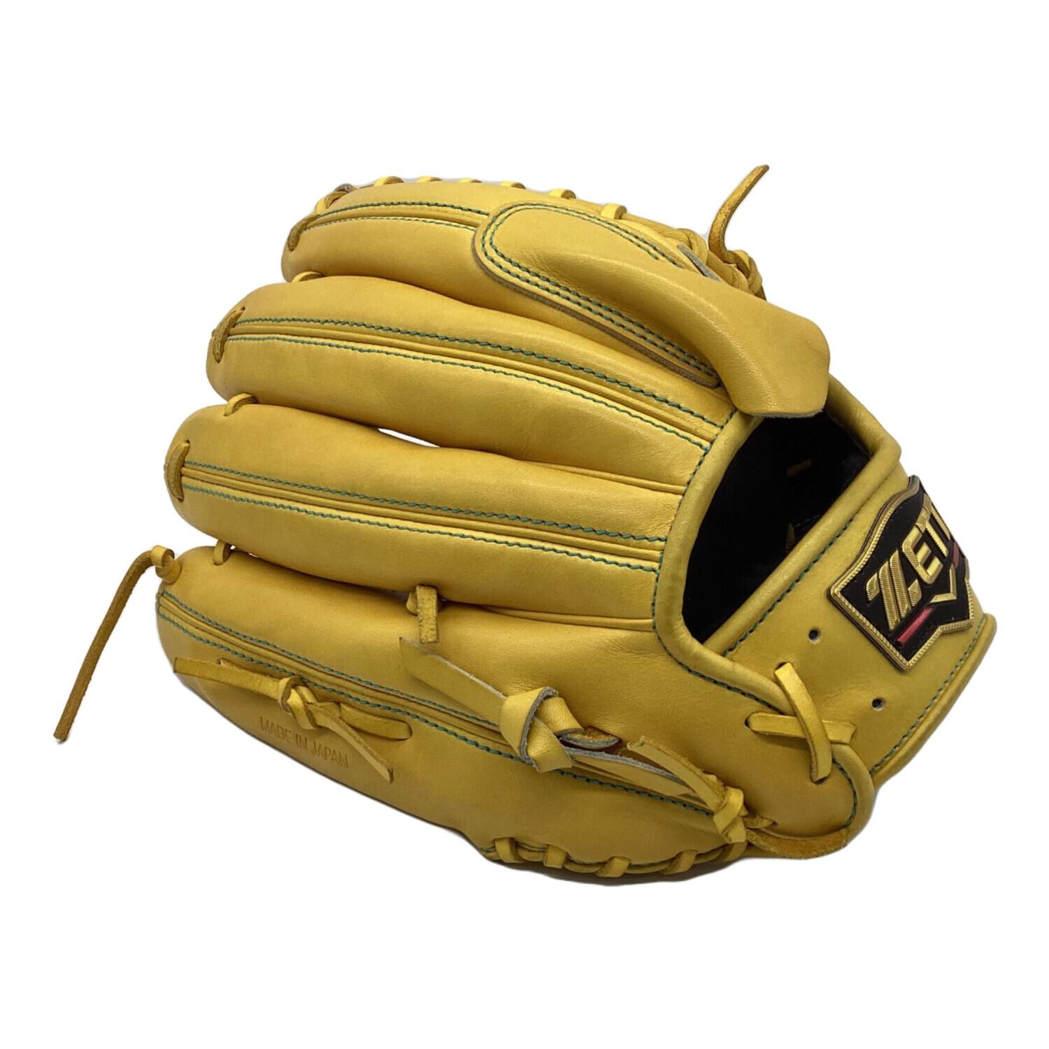 ZETT (ゼット) 硬式グローブ 約29cm イエロー P.C.PATTERN オーダー