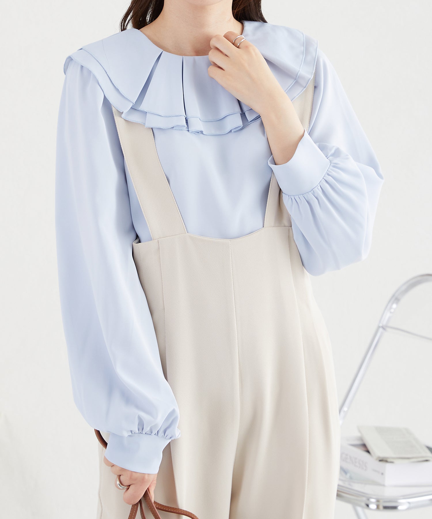 2wayラッフルフリルビックカラーブラウス/AC3424 – ORIENTALTRAFFIC