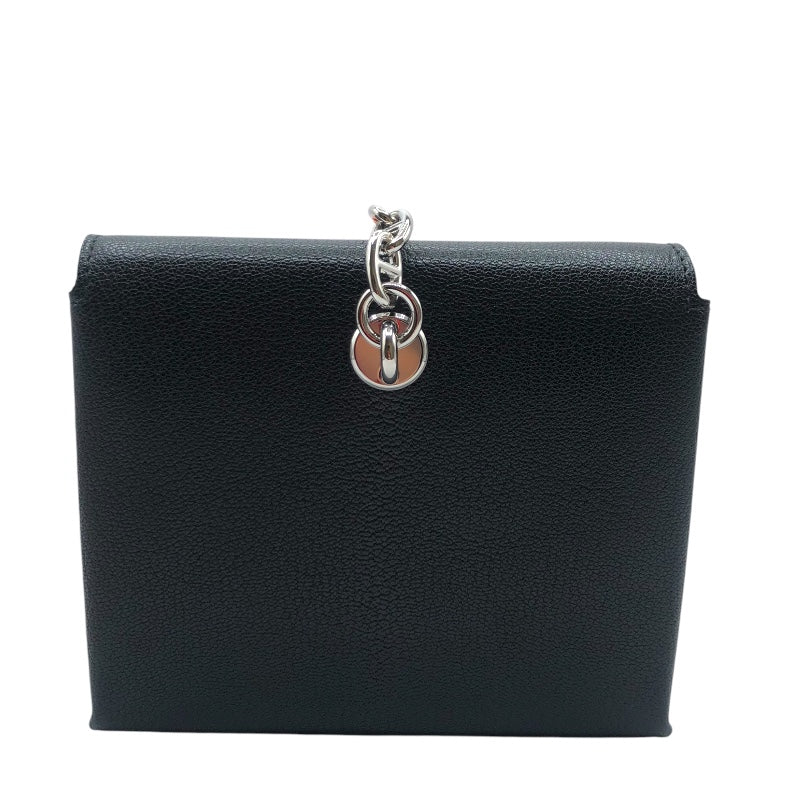 エルメス HERMES シェーヌダンクル コンパクトウォレット W刻 ブラック