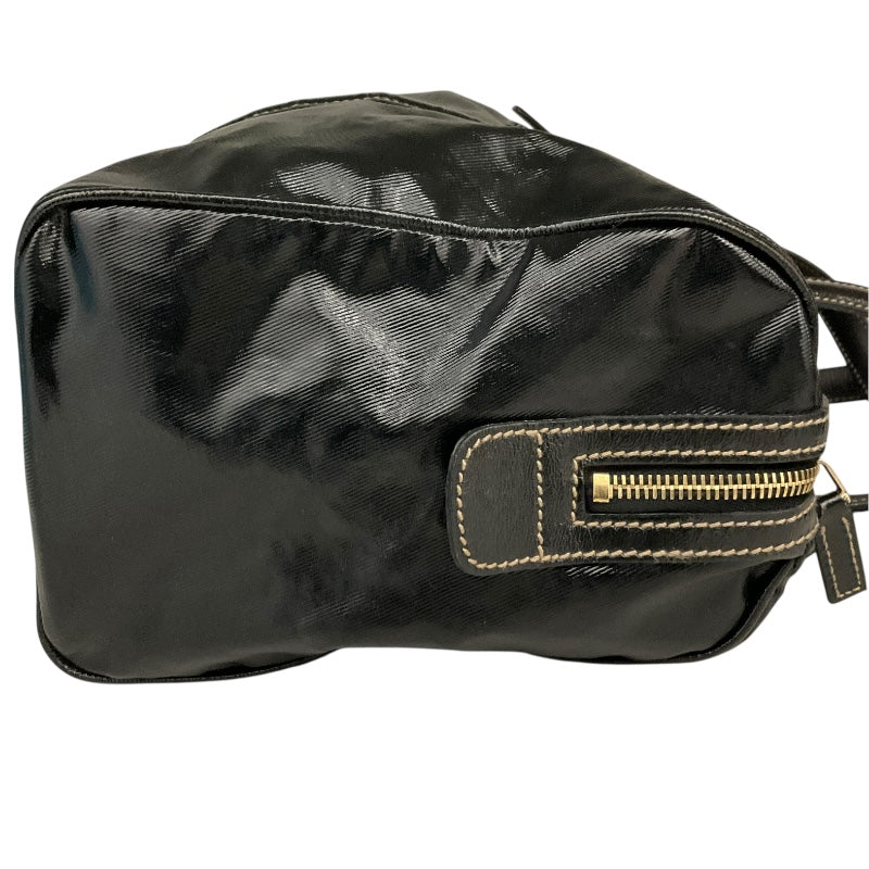 グッチ GUCCI ｲﾝﾀｰﾛｯｷﾝｸﾞG ｽﾓｰﾙﾎﾞｽﾄﾝﾊﾞｯｸﾞ 170010 ブラック エナメル