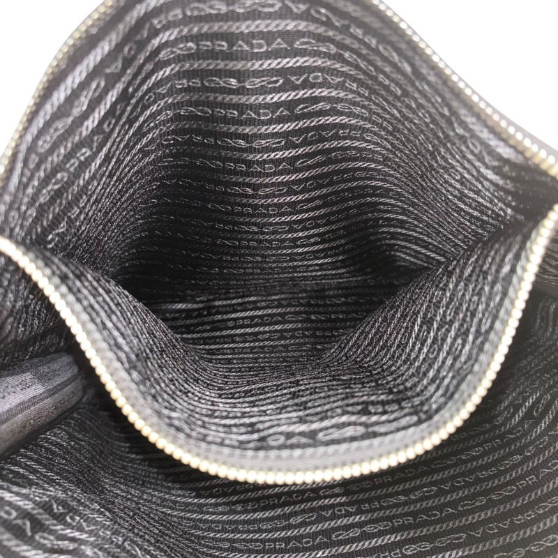 プラダ PRADA トライアングルロゴトートバッグ 1BG429 ホワイト レザー