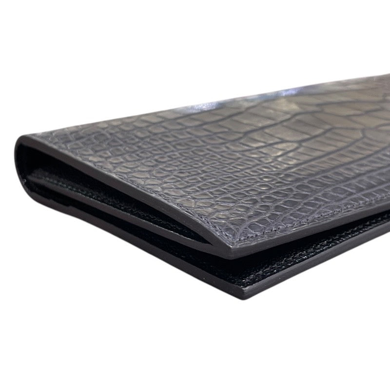 エルメス HERMES MC2・フレミング U刻印 ブラック アリゲーターマット