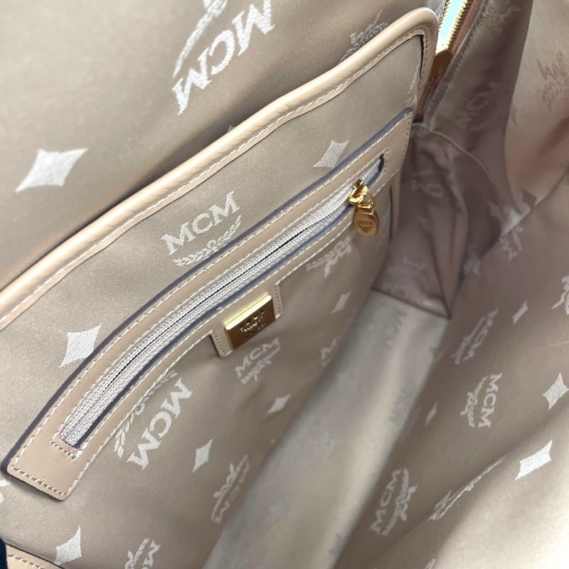 エム・シー・エム MCM ヴィセトスキャンパス バックパック ベージュ×GD