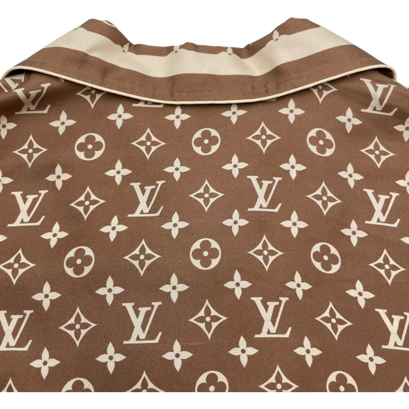 ルイ・ヴィトン LOUIS VUITTON モノグラム総柄シルクシャツ FOTP06