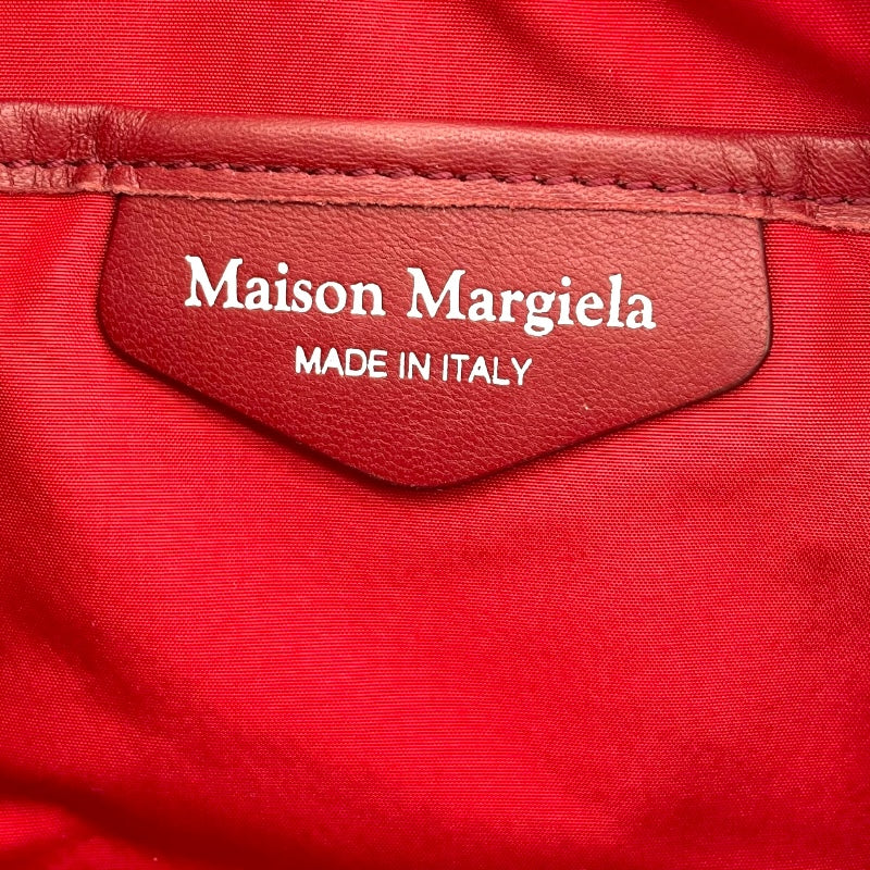 メゾン マルジェラ Maison Margiela ウエストポーチ レッド レザー