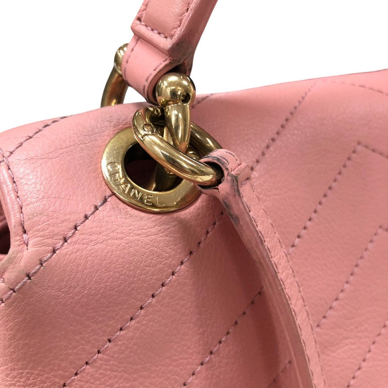 シャネル CHANEL Vステッチバッグパック AS0640 ピンク ゴールド金具