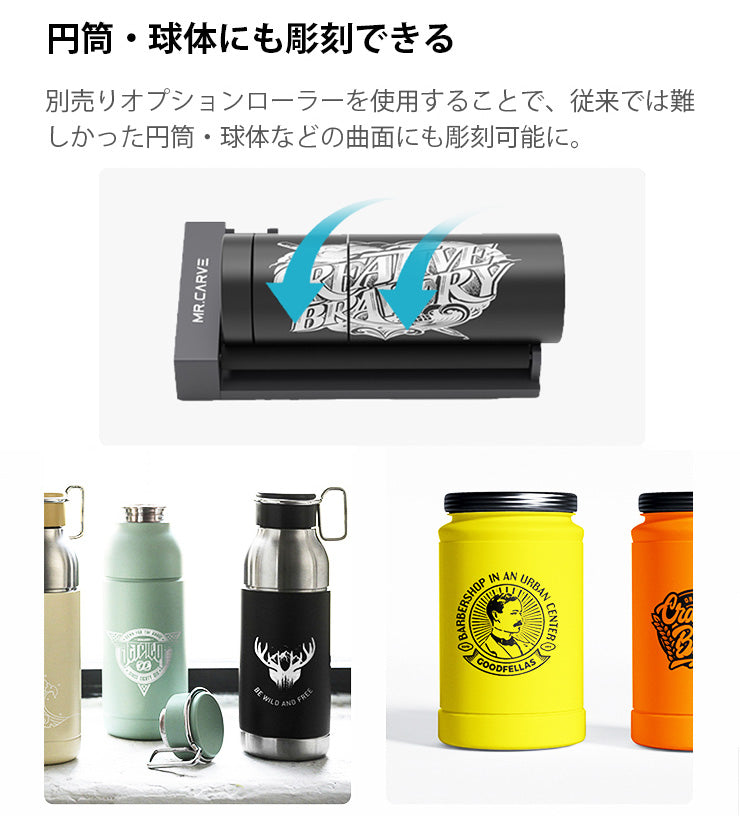 レーザー彫刻機アクセサリーローラー 12W S4 UV M1 M4 A7MINIPRO