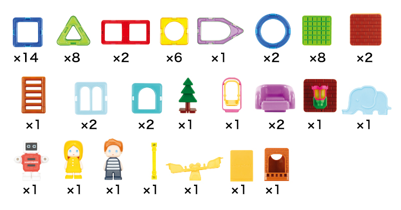 マグ・フォーマー ガーデンプレイセット（61ピース）: ｜教育・保育