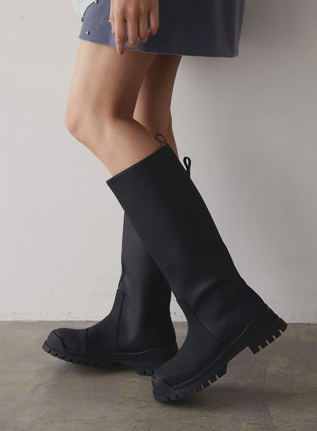 COEL Online Storeラバー風ロングブーツ(35 ブラック): SHOES/BAGS/OTHERS