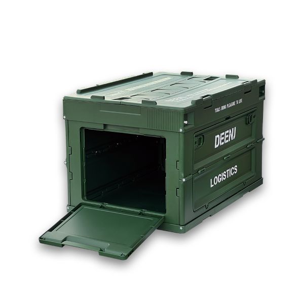 DEEN.J 折り畳みコンテナ マットアーミーグリーン 50L DNJFDBXMAGV2