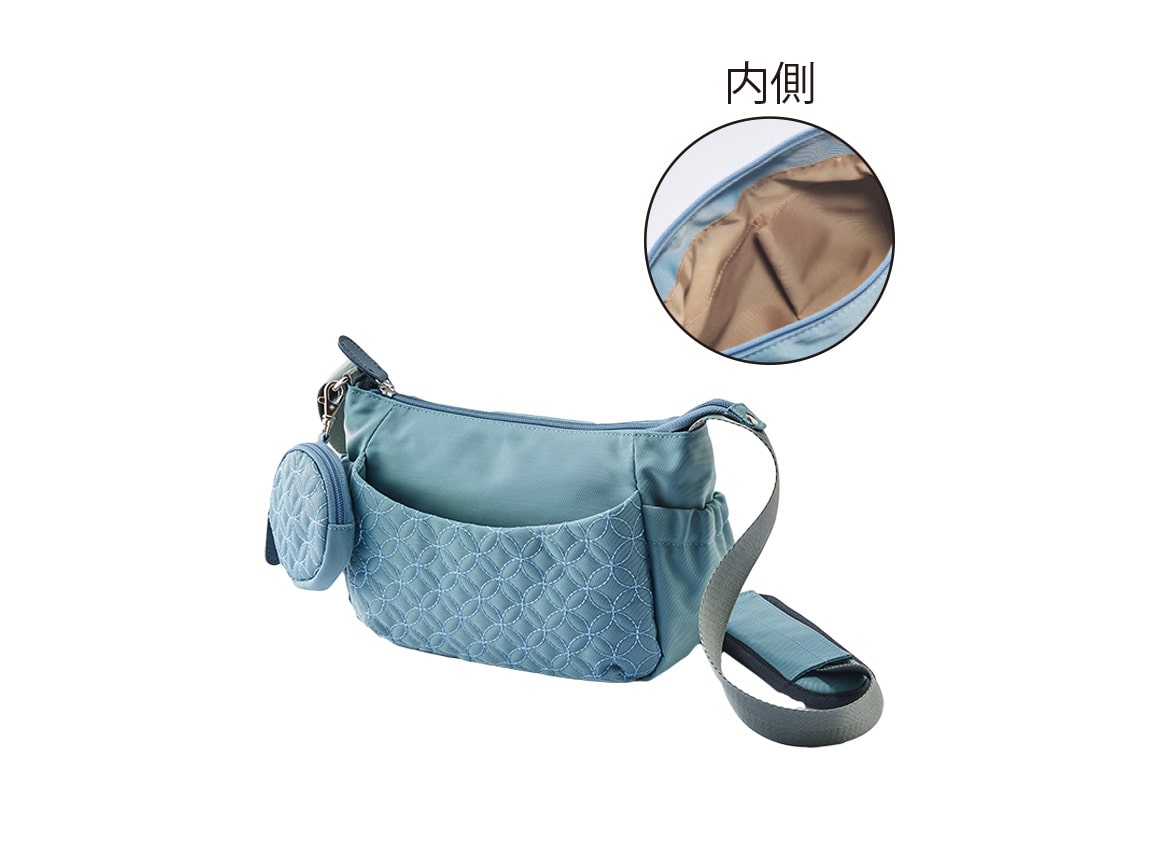 ハルメク読者と考えた トラベルショルダーバッグ（S）(57_ピスタチオ