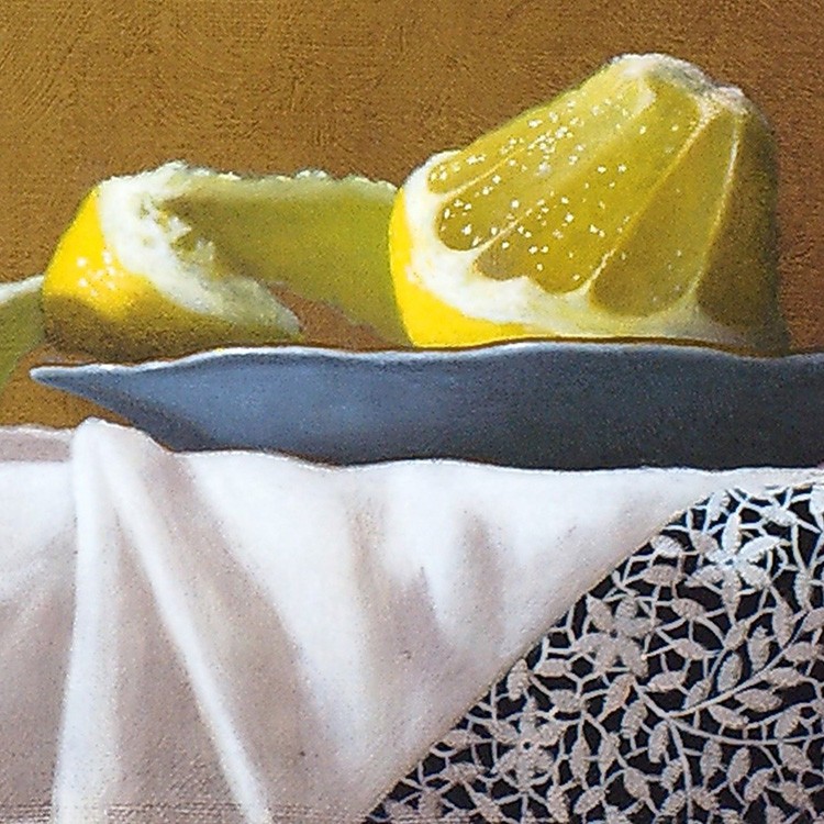 庄司守]油彩画『レモンのある卓上』: JALショッピング｜JAL Mall