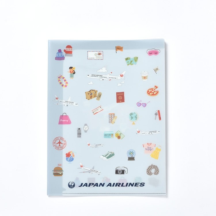 JALオリジナル]トラベル クリアファイル ネイビー(ネイビー): JAL