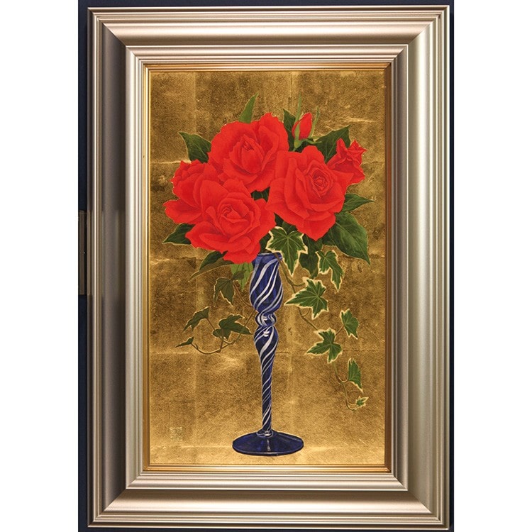 髙井美香]日本画『薔薇 RED』: JALショッピング｜JAL Mall