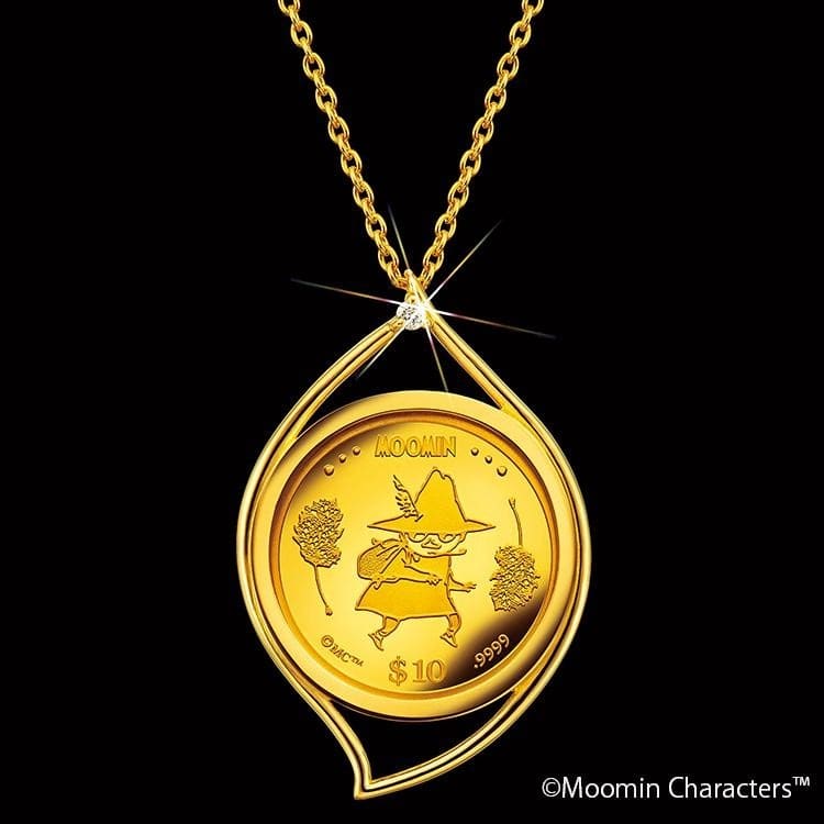 スナフキン 純金コインの宝飾ペンダント: JALショッピング｜JAL Mall
