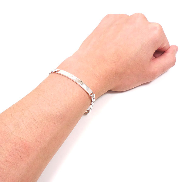 SATURNO サツルノ ブレスレット シルバー925 プレート付きアンカー