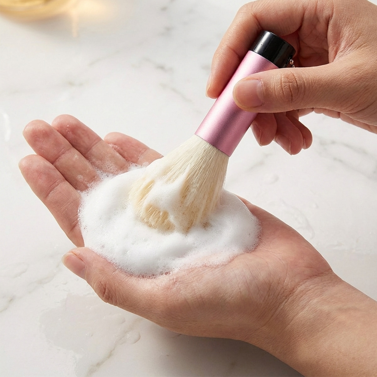 □特許取得（第6128364） 熊野筆・洗顔用ブラシ（中） 有限会社宮尾