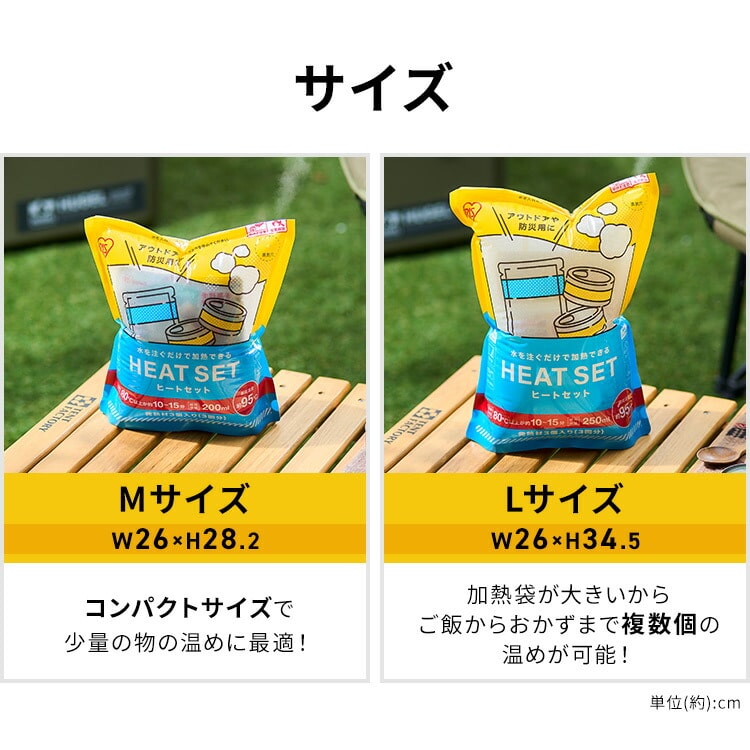 公式］発熱材 防災 アウトドア ヒートセット HTS-M HTS-L アイリス