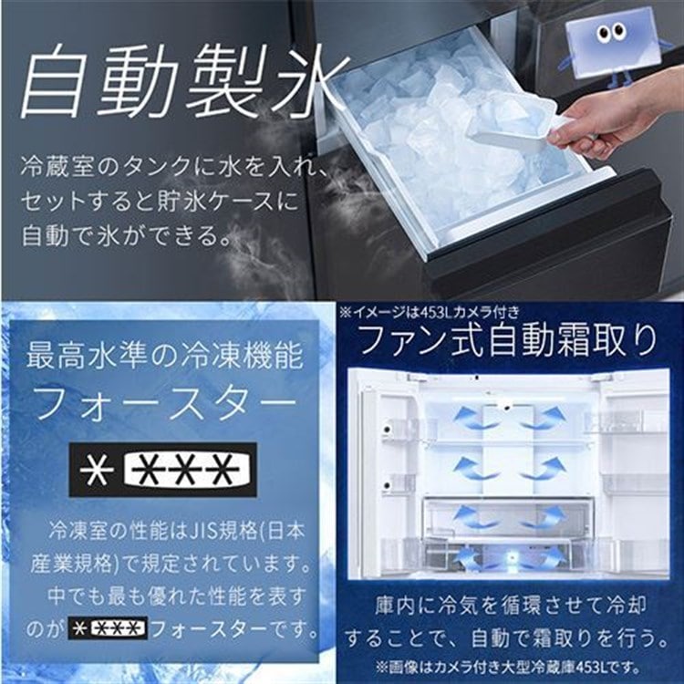 冷蔵庫 503L 自動霜取り 自動製氷 IRGN-50A-W