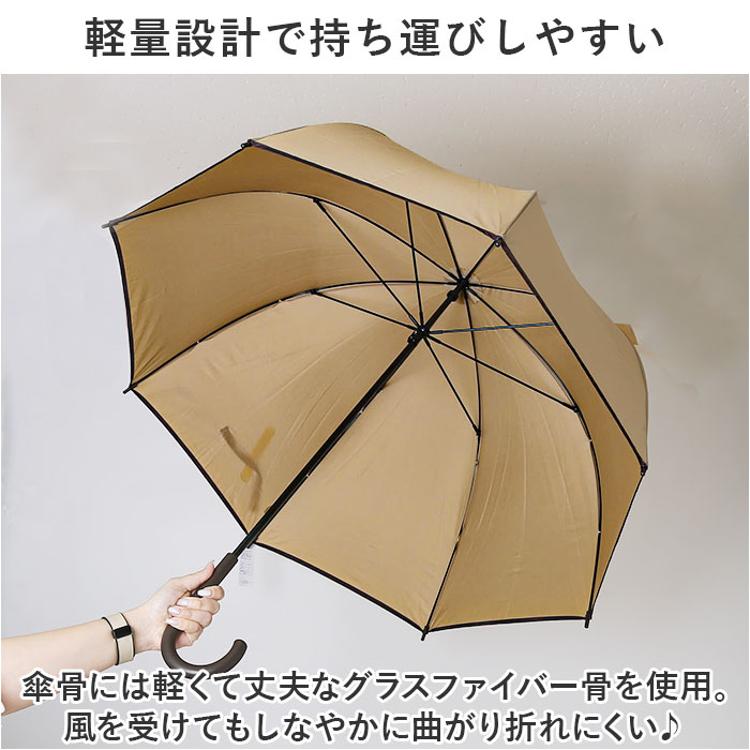 傘 レディース メンズ 通販 長傘 65cm かさ カサ 雨傘 ドーム型 グラス