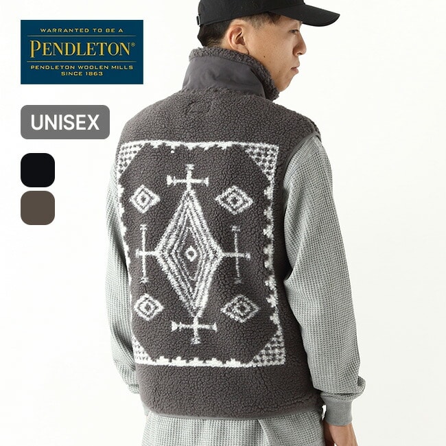PENDLETON ペンドルトン スタンドベスト(M ブラック(ハーディング