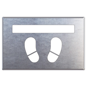 路面表示用品 819－33A 吹付け用プレート ライン／足型