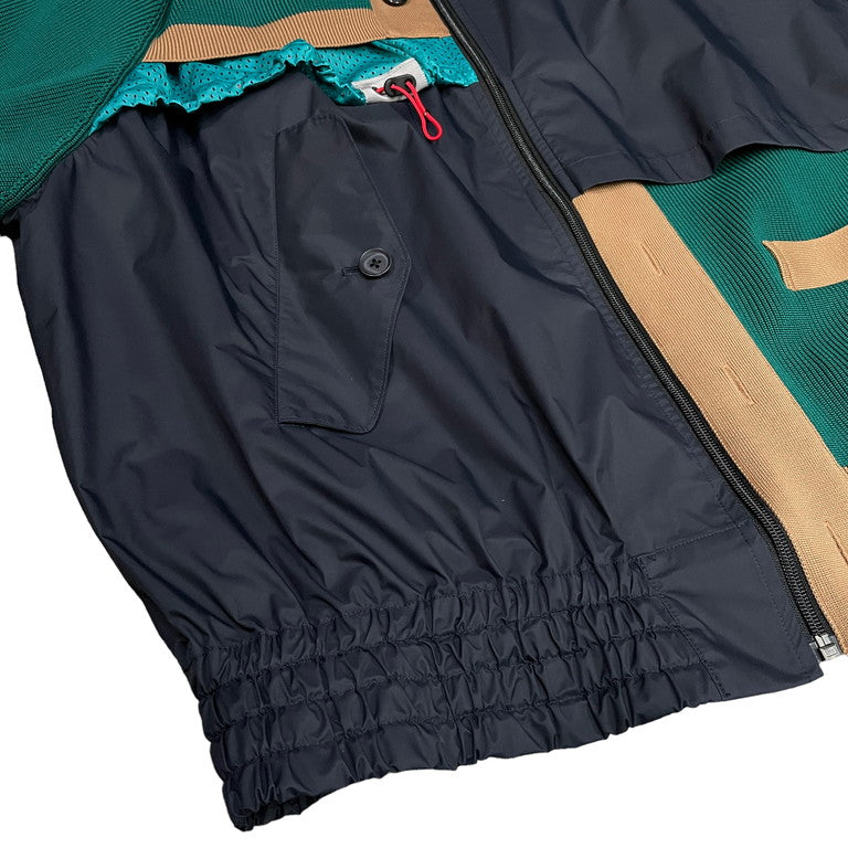 NEXT51｜D.F.L｜kolor 22SS ZIP BLOUSON ニットドッキングナイロン