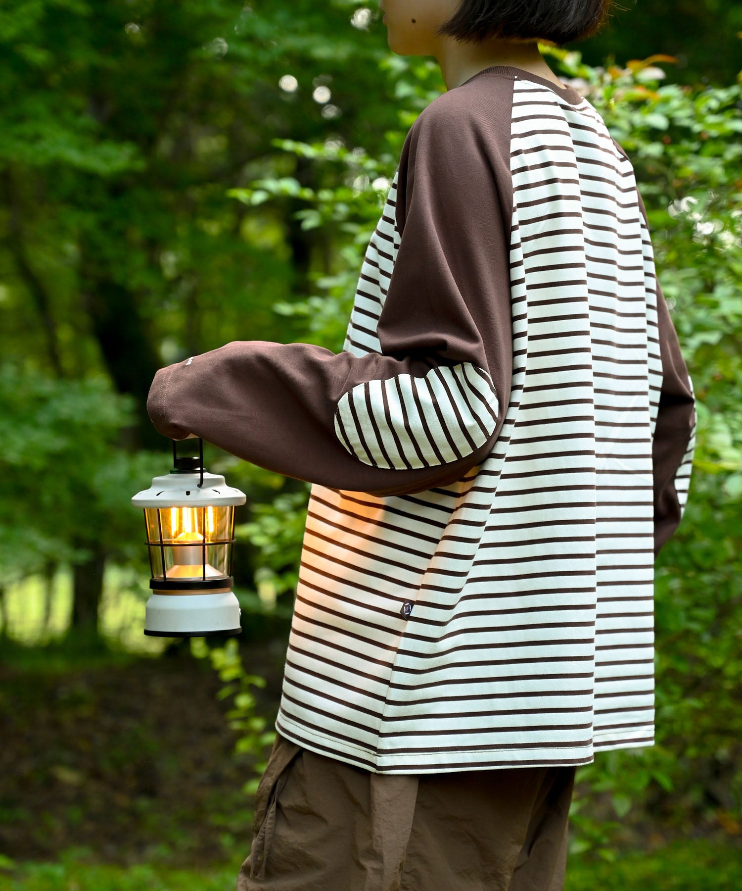 Raglan sleeve border L/S T-shirt ラグランスリーブボーダーロング