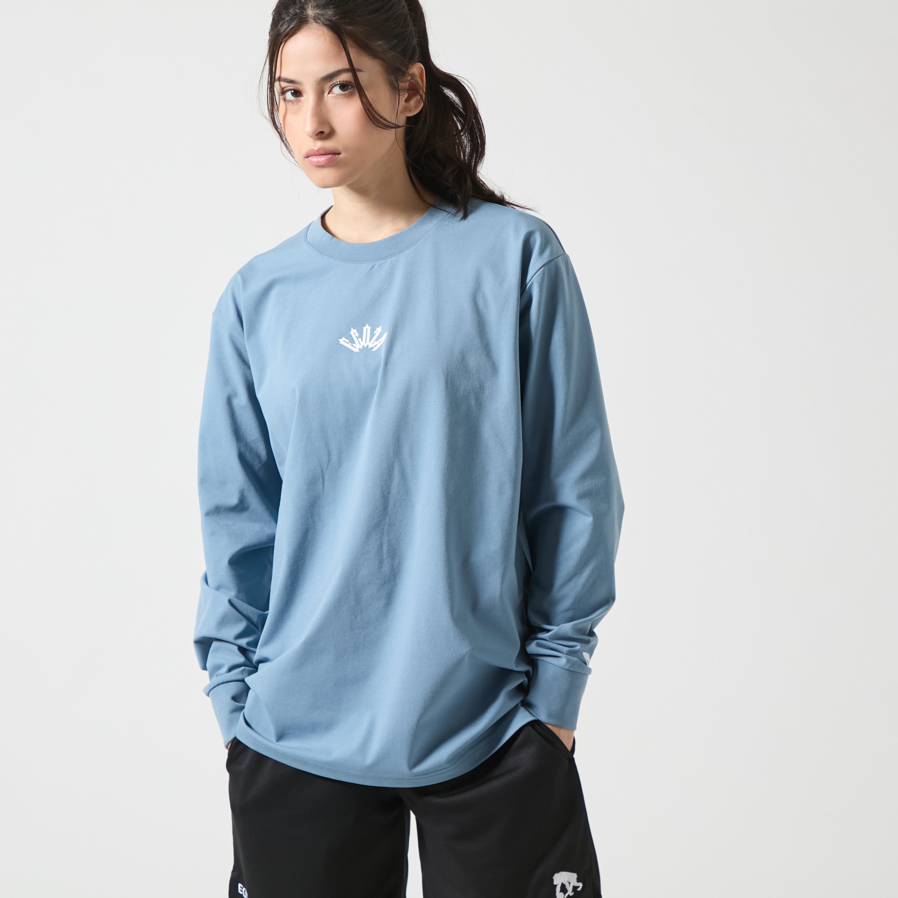 BIGシルエット ライン オンマイオウン ロングスリーブTシャツ