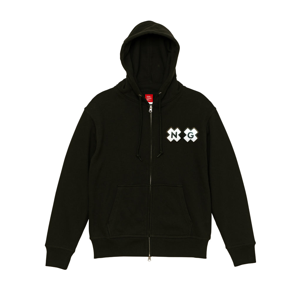NGジップアップパーカー 黒 – エガちゃんねるSHOP